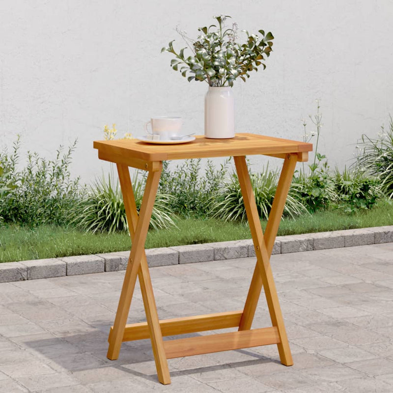 Folding Garden Table 50x36x60 cm Solid Wood Acacia