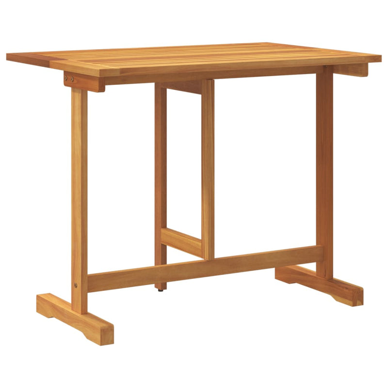 Folding Balcony Table 90x60x72 cm Solid Wood Acacia