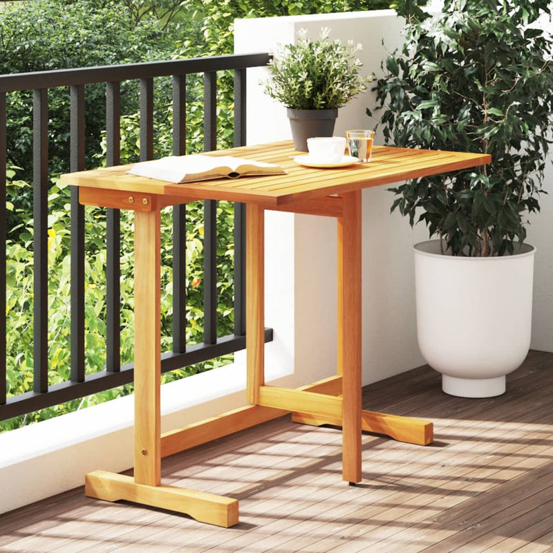 Folding Balcony Table 90x60x72 cm Solid Wood Acacia