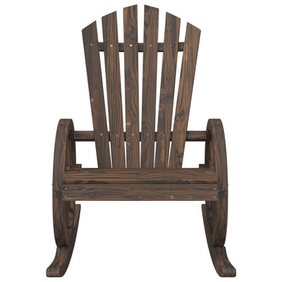 Rocking Adirondack Chairs 2 pcs Solid Wood Fir