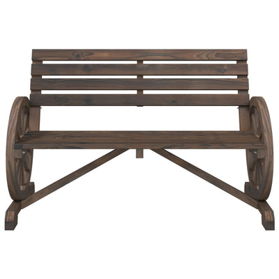 Garden Bench 2-Seater Solid Wood Fir