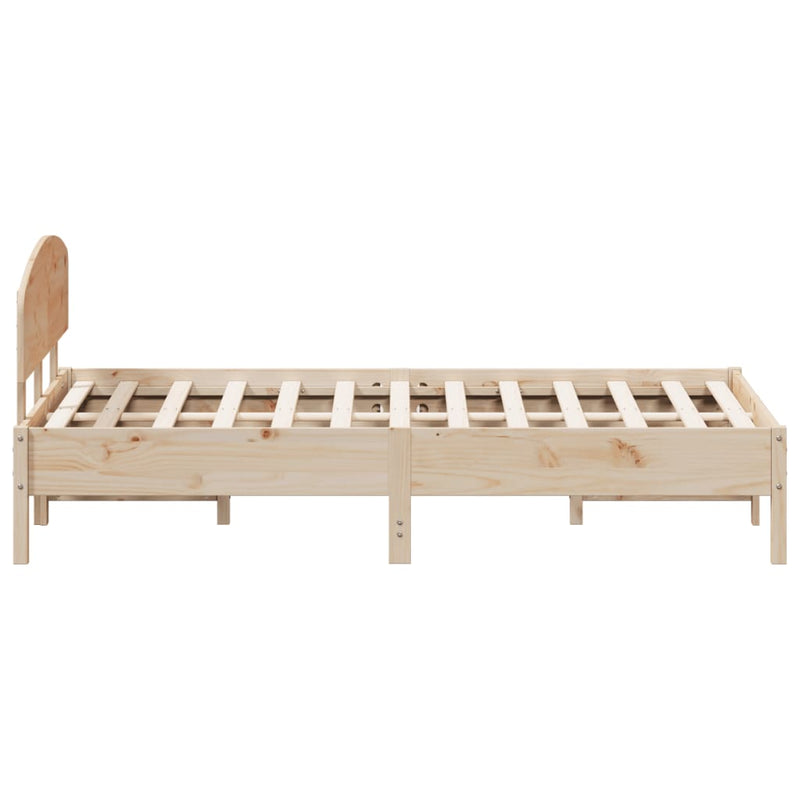 Bed Frame without Mattress 150x200 cm Solid Wood Pine