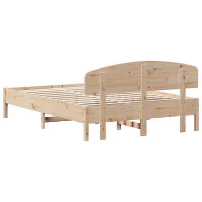 Bed Frame without Mattress 150x200 cm Solid Wood Pine