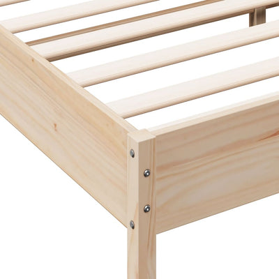 Bed Frame without Mattress 150x200 cm Solid Wood Pine