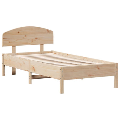 Bed Frame without Mattress 90x190 cm Solid Wood Pine