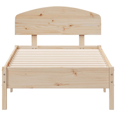 Bed Frame without Mattress 90x190 cm Solid Wood Pine