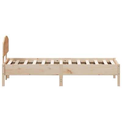 Bed Frame without Mattress 90x190 cm Solid Wood Pine