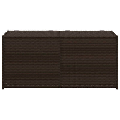 Garden Storage Box Brown 283L Poly Rattan