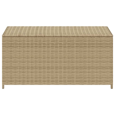 Garden Storage Box Mix Beige 190L Poly Rattan