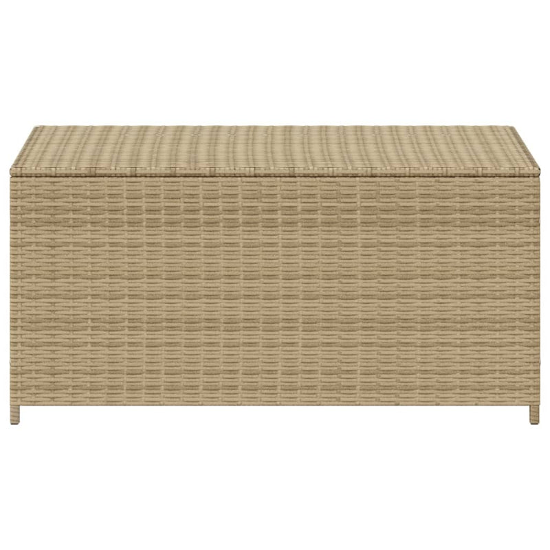 Garden Storage Box Mix Beige 190L Poly Rattan