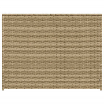 Garden Storage Box Mix Beige 984L Poly Rattan