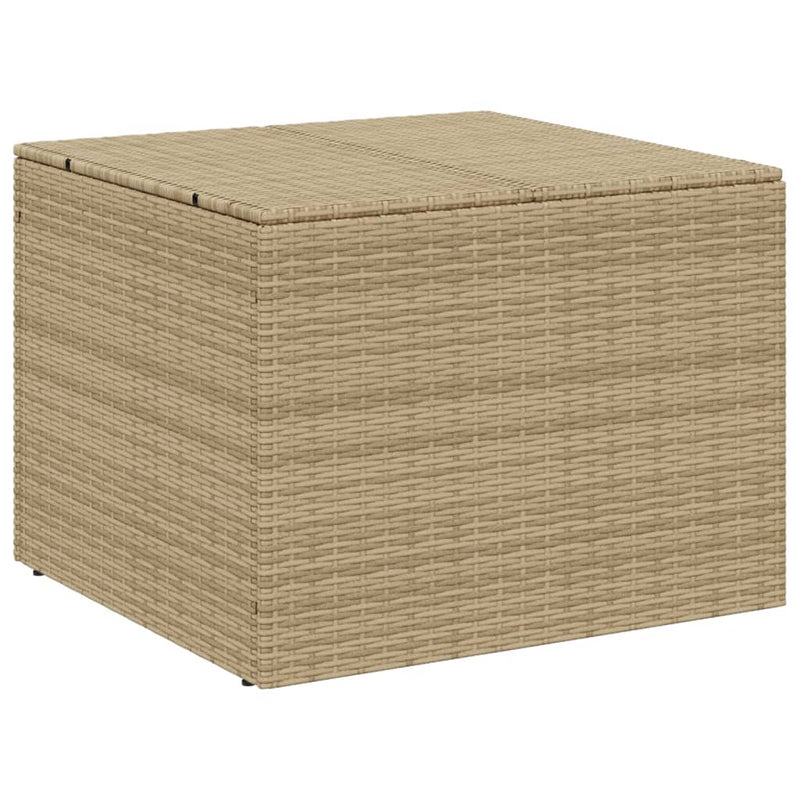 Garden Storage Box Mix Beige 291L Poly Rattan