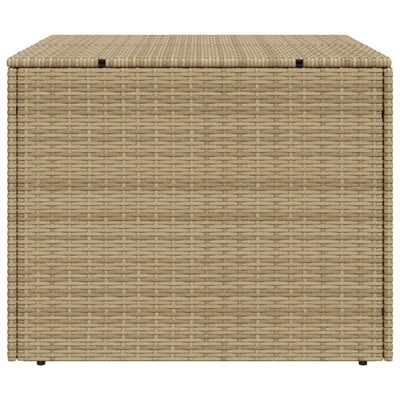 Garden Storage Box Mix Beige 291L Poly Rattan