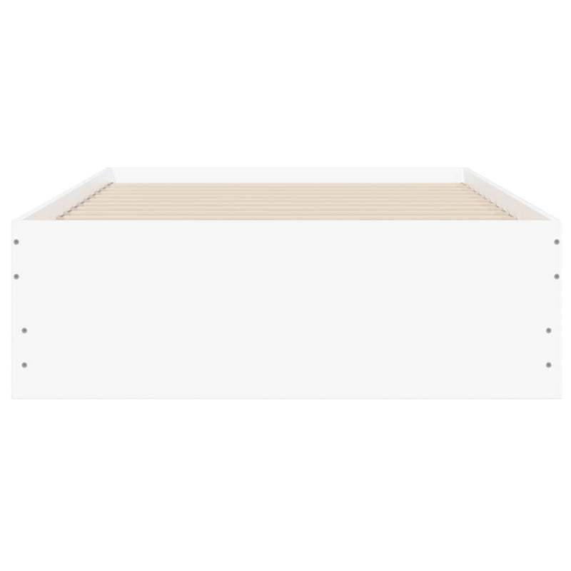 Bed Frame with Drawers without Mattress White 90x190 cm