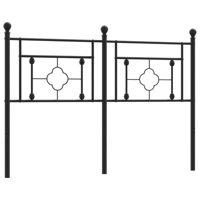 Metal Headboard Black 137 cm Double