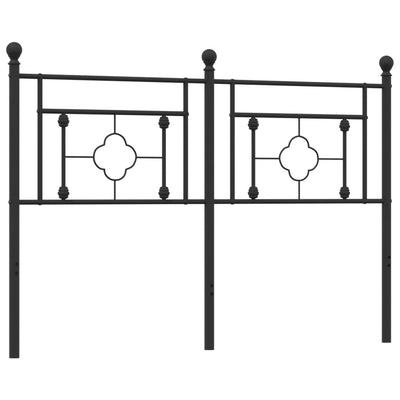 Metal Headboard Black 137 cm Double