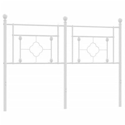 Metal Headboard White 137 cm Double