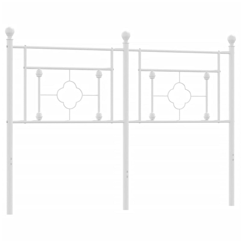 Metal Headboard White 137 cm Double