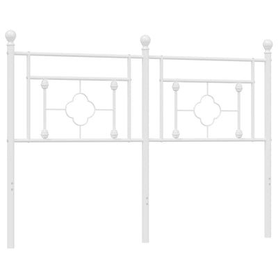 Metal Headboard White 137 cm Double