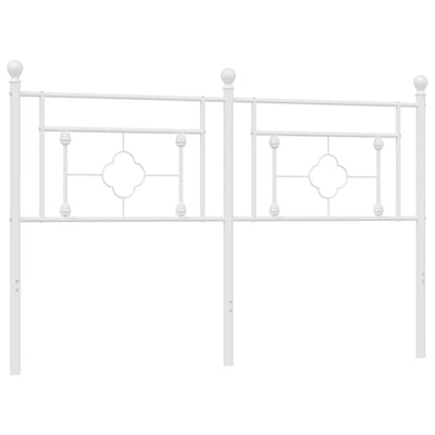 Metal Headboard White 152 cm Queen