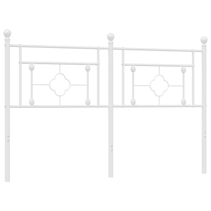 Metal Headboard White 152 cm Queen