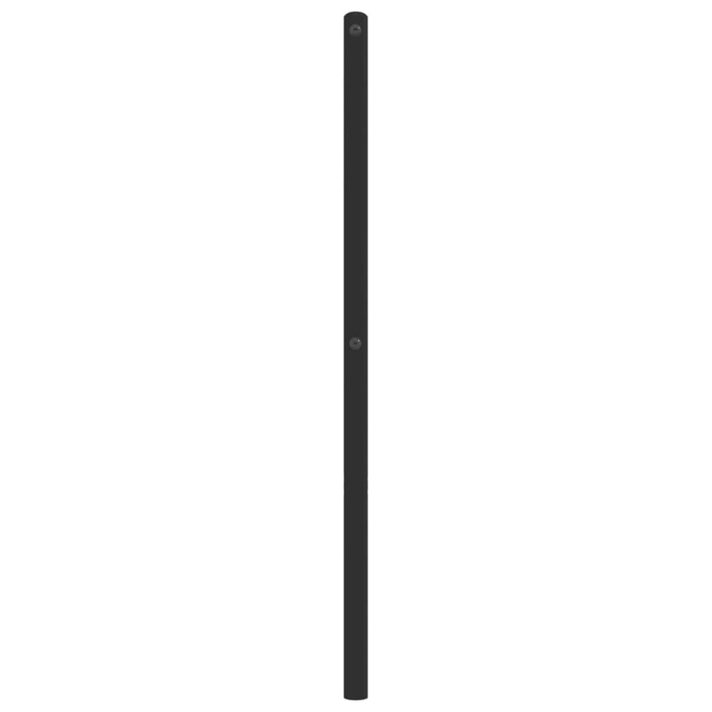 Metal Headboard Black 107 cm King Single