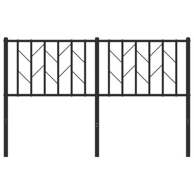 Metal Headboard Black 137 cm Double