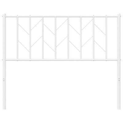 Metal Headboard White 107 cm King Single