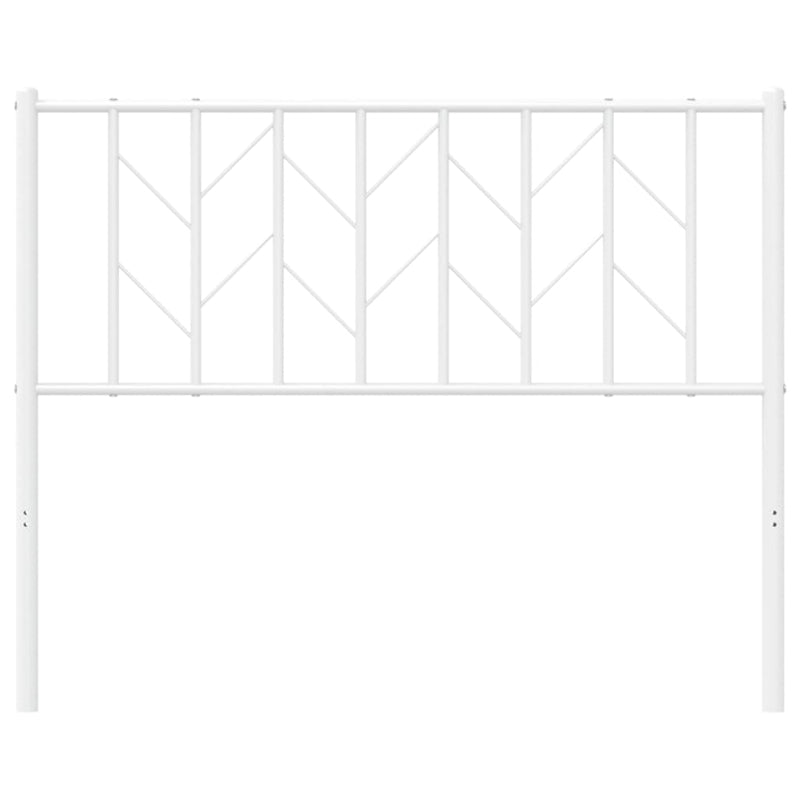 Metal Headboard White 107 cm King Single