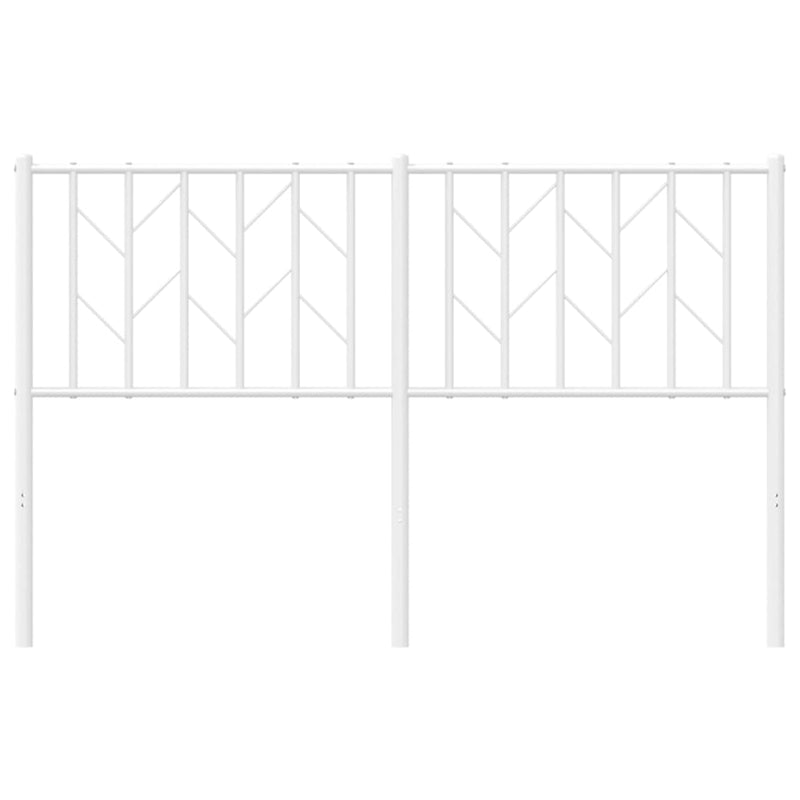 Metal Headboard White 137 cm Double