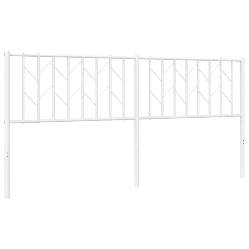 Metal Headboard White 183 cm King