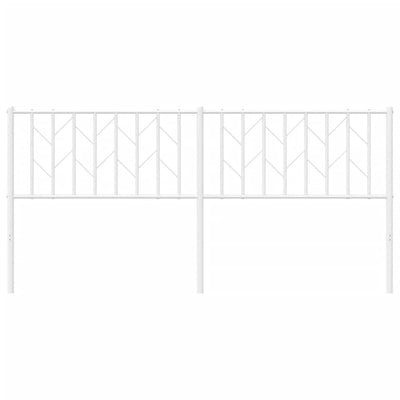 Metal Headboard White 183 cm King