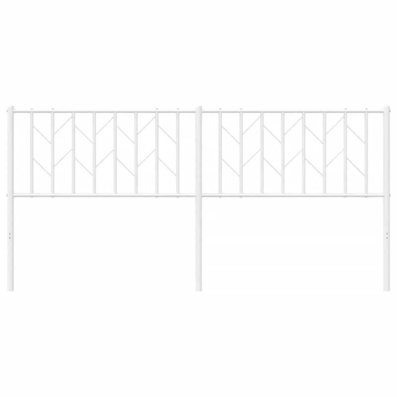 Metal Headboard White 183 cm King
