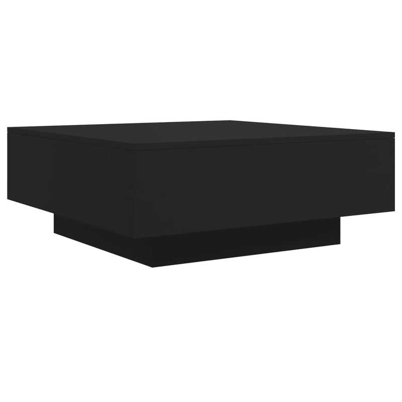 Coffee Table Black 80x80x31 cm Engineered Wood