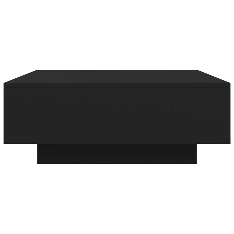 Coffee Table Black 80x80x31 cm Engineered Wood