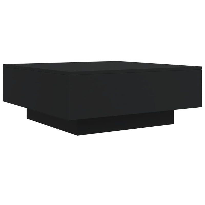Coffee Table Black 80x80x31 cm Engineered Wood