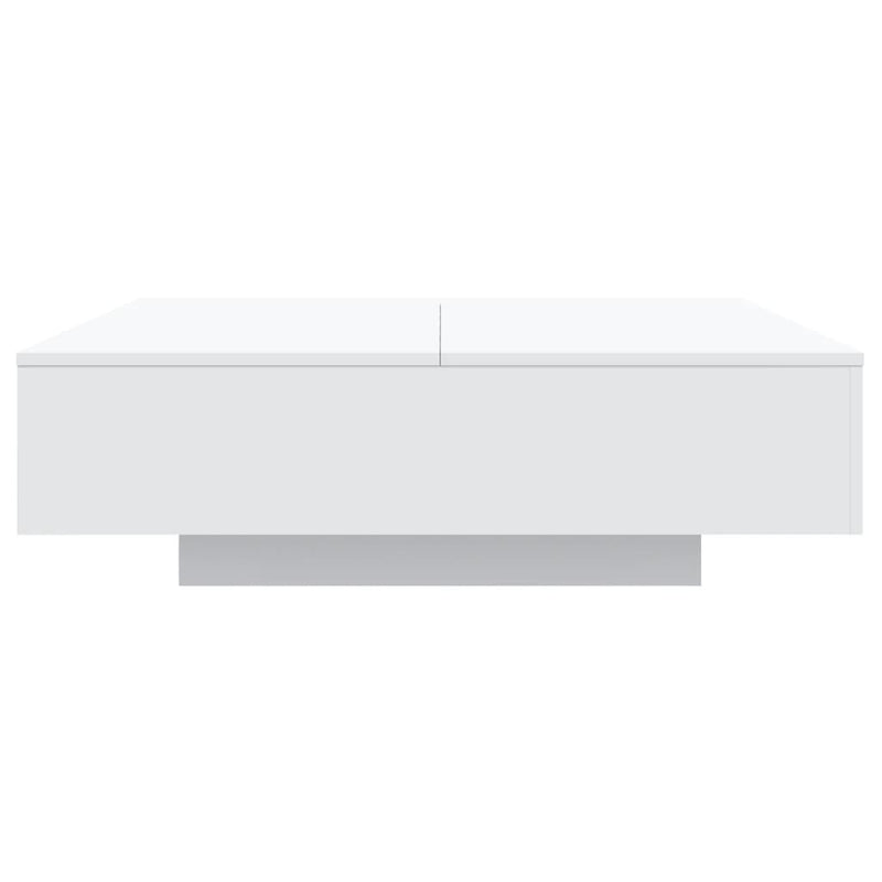 Coffee Table White 100x100x31 cm Engineered Wood