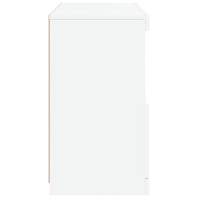 Sideboard with LED Lights White 60x37x67 cm