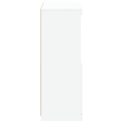 Sideboard with LED Lights White 60.5x37x100 cm