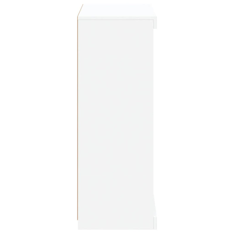 Sideboard with LED Lights White 60.5x37x100 cm