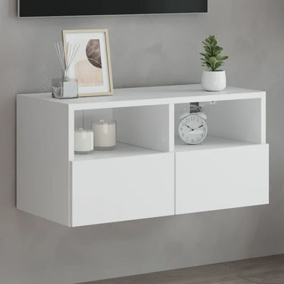 TV Wall Cabinet White 60x30x30 cm Engineered Wood