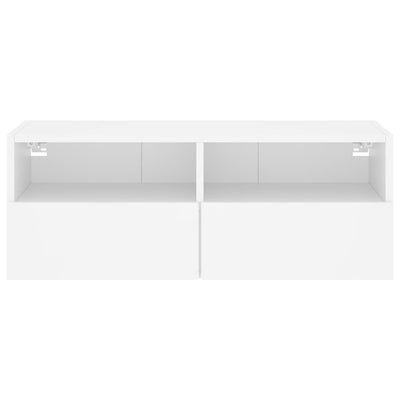 TV Wall Cabinet White 80x30x30 cm Engineered Wood