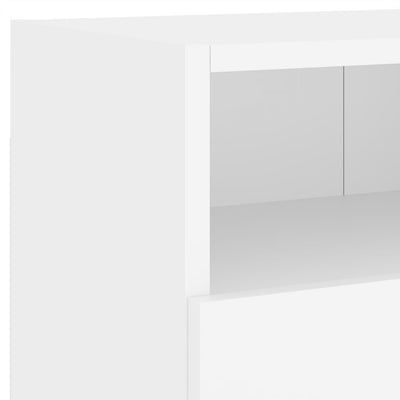 TV Wall Cabinet White 80x30x30 cm Engineered Wood