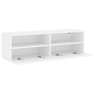 TV Wall Cabinet White 100x30x30 cm Engineered Wood