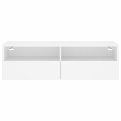 TV Wall Cabinet White 100x30x30 cm Engineered Wood