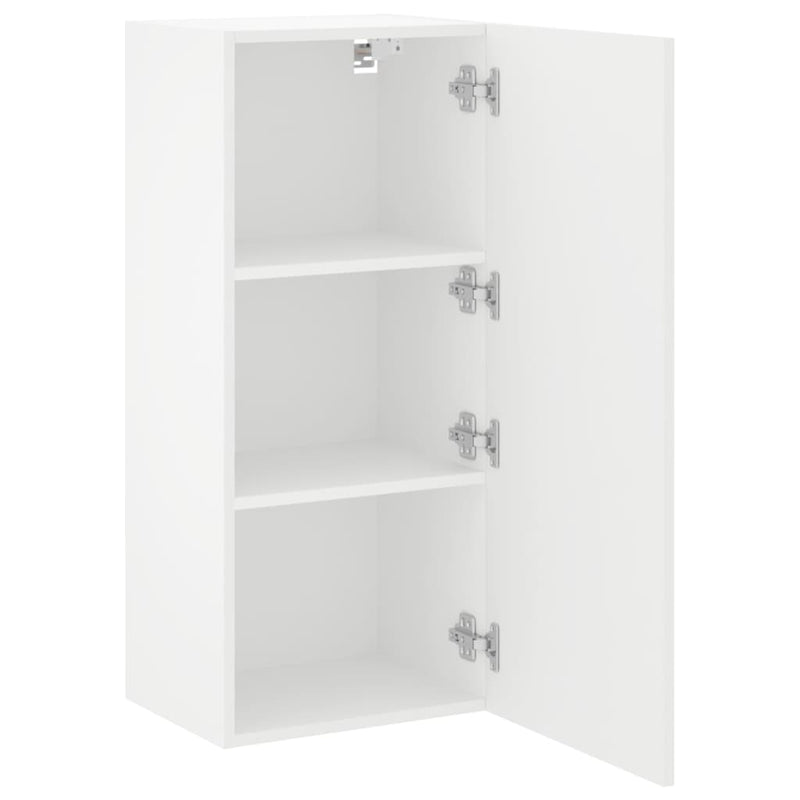 TV Wall Cabinet White 40.5x30x90 cm Engineered Wood