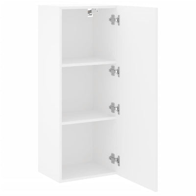 TV Wall Cabinet White 40.5x30x102 cm Engineered Wood