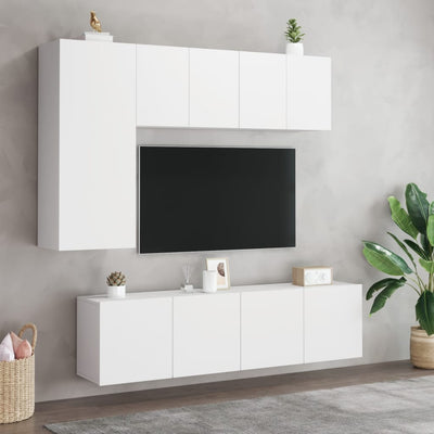 TV Cabinets Wall-mounted 2 pcs White 60x30x41 cm