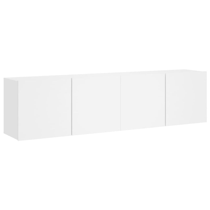 TV Cabinets Wall-mounted 2 pcs White 80x30x41 cm