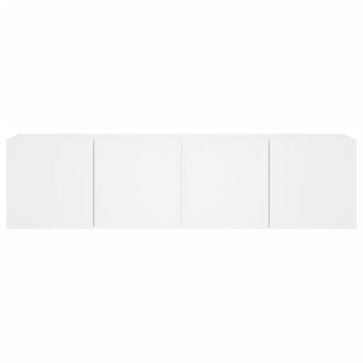 TV Cabinets Wall-mounted 2 pcs White 80x30x41 cm